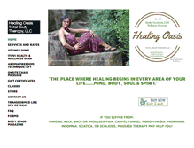 Tablet Screenshot of healingoasistotalbodytherapy.com